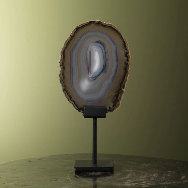 0030 Agate Slice on Stand
