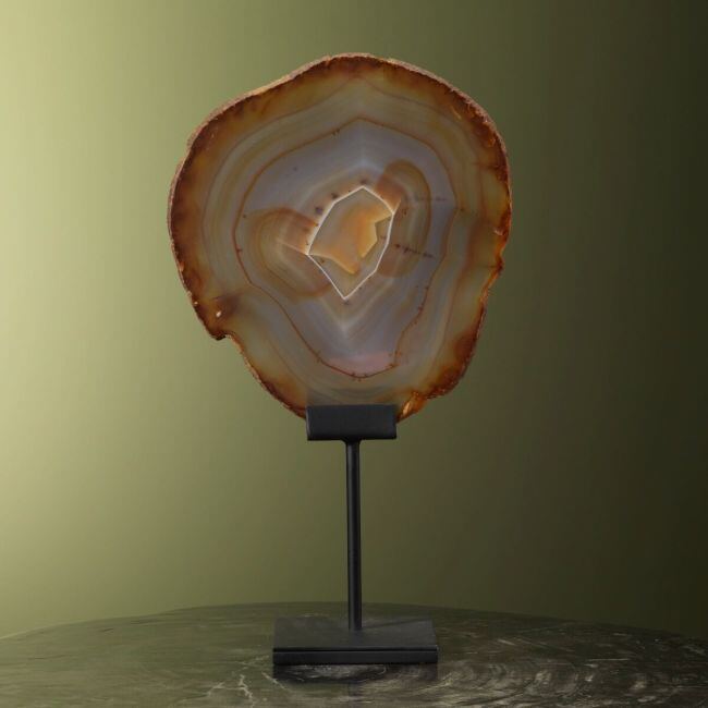 0031 Agate Slice on Stand