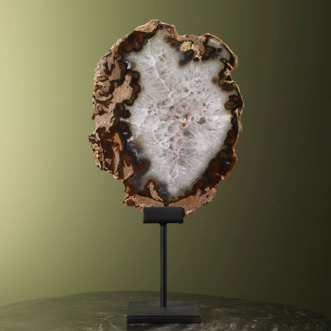 0033 Agate Slice on Stand