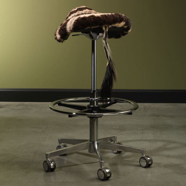 Zebra Saddle Seat 2